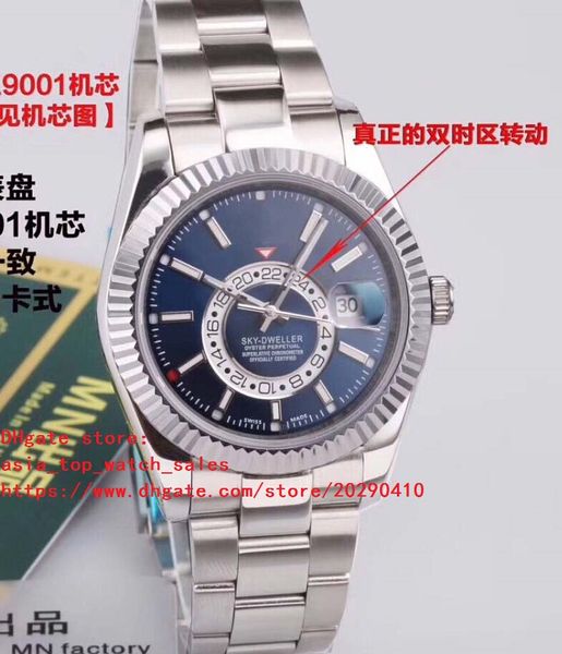 

3 colors latest version High Quality Watch 9001 movement 40mm 326934 Steel Mechanical Automatic Mens Watch