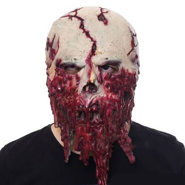 

2018 new zombie mask latex accoutrements mask skull for party halloween scary terror masks horror mascaras latex realista