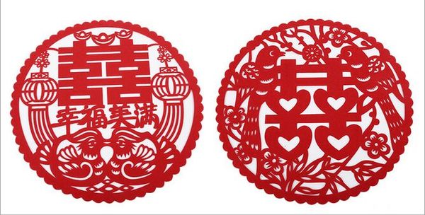 2018 Vintage Chinese Style Flower Dragon Phoenix Bird Red Double ... 2018 Vintage Chinese Style Flower Dragon Phoenix Bird Red Double ...