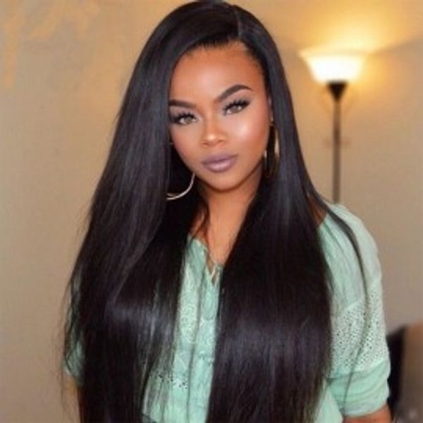 New Style 360 Lace Wig Human Hair Wigs Glueless 130 Density Brazilian Virgin Remy Natural Color Wigs With Baby Hair For Black Women