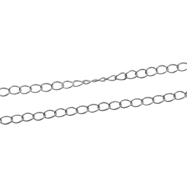 

beadsnice wholesale silver chain 925 sterling silver jewelry material oval chains for necklace making sold by gram id 33870