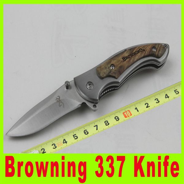 

Top quality Browning knife 337 Pocket knives hunting knife Pocket Folding knife knives outdoor gear camping knives cutting tool 673X
