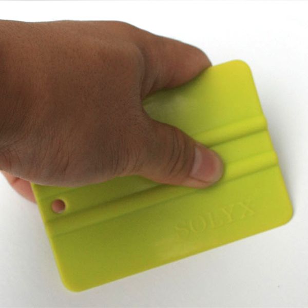 

vehicle wrap applicator 10*7.5cm bump cards green squeegee solf scraper for car wrapping/window tinting c-71