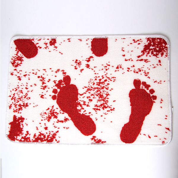 2019 Creative Blood Bath Mats Novelty Scary Blood Footprint