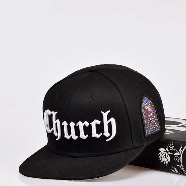 Großhandel-Großhandel Einzelhandel 2015 Neue Mode Snapback Baseball Cap Christentum Engel Kirche Stickerei 2 Farben Snapback Kostenloser Versand