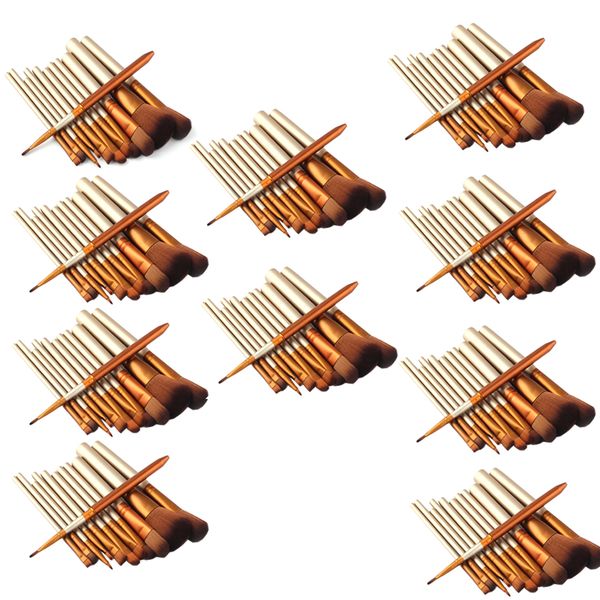 

10sets 12pcs makeup brushes professional make up brush set pincel maquiagem for beauty blush contour foundation cosmetics