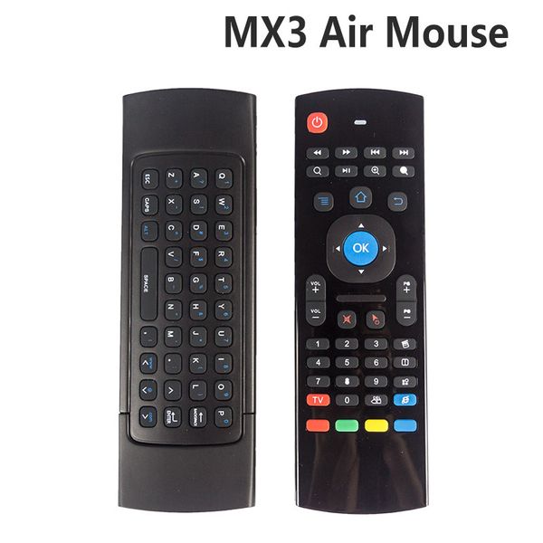 

x8 air fly mouse mx3 2.4ghz wireless keyboard remote control somatosensory ir learning 6 axis without mic for android tv box smart