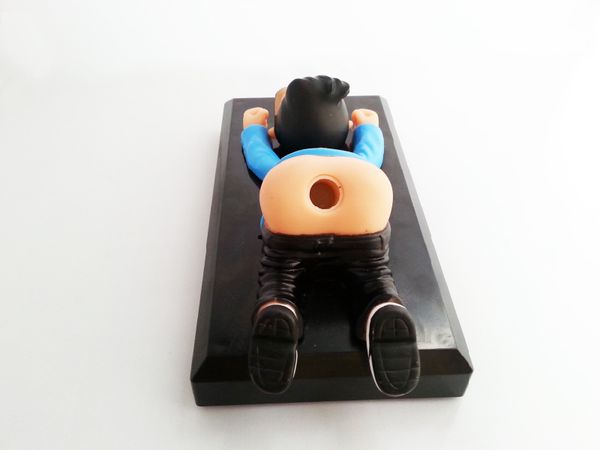 

wholesale-6 pieces mr. psy gangnam style sound activated pen stand holder / psy butt pen holder