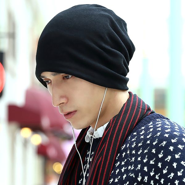 

wholesale-men outdoor korean with the autumn winter head set hairtail genuine hat towel scarf cap head, Blue;gray