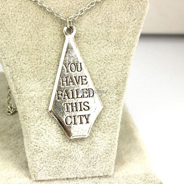 

wholesale-2015green arrow you have failed this city arrow necklace vintage jewelry factory direct wholesale jewelry, Silver