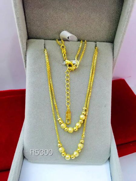 

24k золото заполнены ожерелье женщины ожерелье бесплатная доставка, Silver