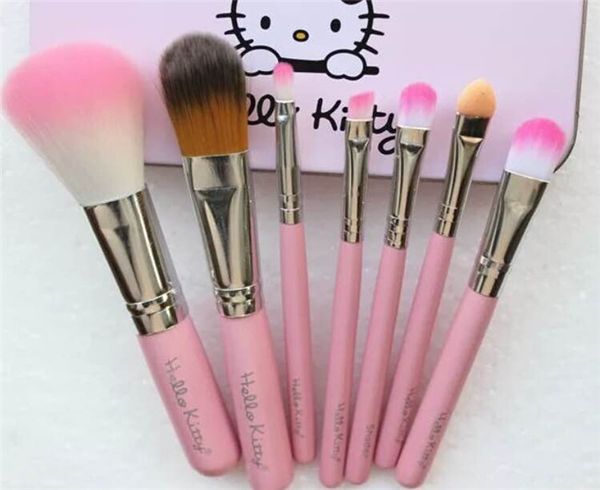 

Hello kitty make up co metic bru h kit makeup bru he pink iron ca e toiletry beauty appliance 7pc et