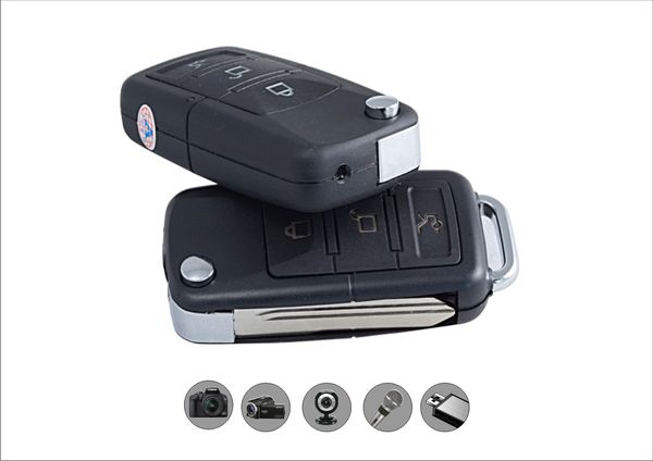 

S818 car key pinhole camera with motion detection 720 480 30fp mini dvr car keychain video camera upport tf card with retail box