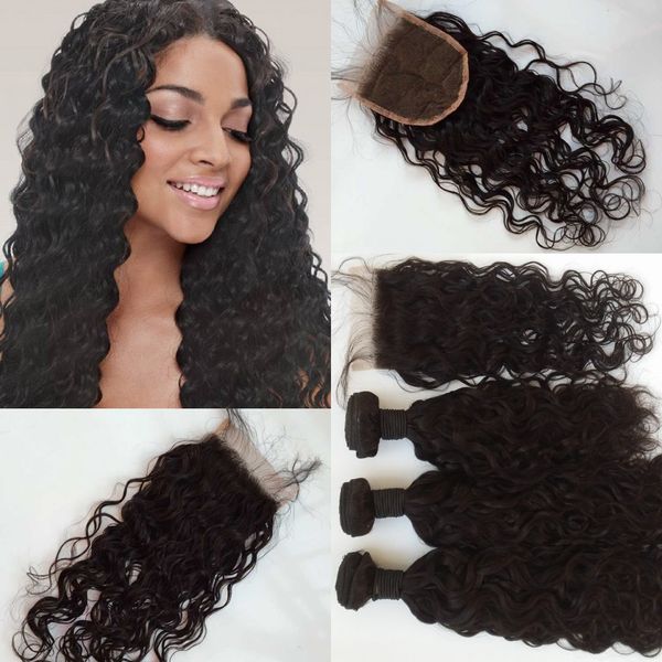Free Middle 3 Way Part 4 4 Top Lace Closure With Virgin Cambodian