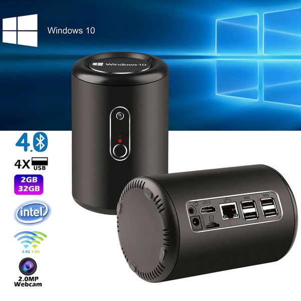 

intel box windows 10 Z3735F Quar Core 2.4 G / 5G wifi bluetooth 4.0 2 ГБ 32 ГБ smart TV box 2.0 MP камера windows система DHL Бес
