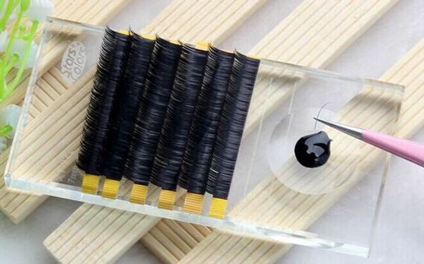 

size printing eyelash extension tool u-shape crystal glass adhesive glue pallet crystal stone for eyelashes extension kd1