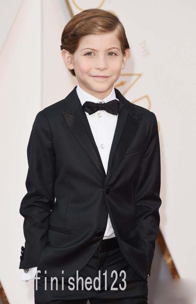 

2016 oscar jacob tremblay children occassion wear boys formal wear wedding tuxedo for boy' toddler formal suits (jacket+pants+bow tie, Black