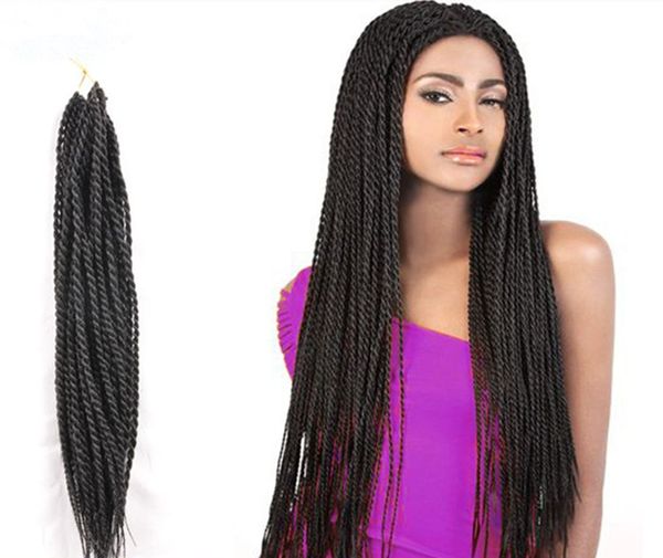 Z F 100 Kanekalon And Toyokaon Crochet Braids Hair Senegal Rope Twist Braid Black People Fashion Synthetic Hair Bulks Human Braiding Hair Bulk Human