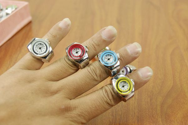 

Стрейч смотреть палец кольцо WatchBall поверхность кольцо корейской моды смотреть ли