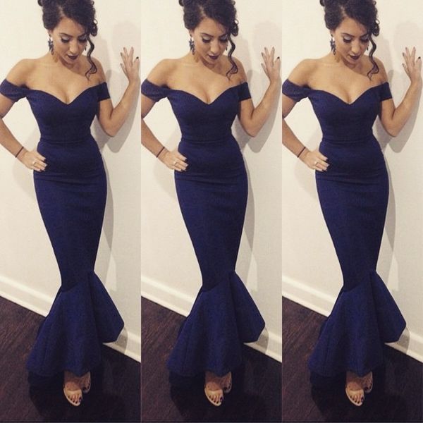 

vestidos de noiva 2016 mermaid navy blue formal evening dresses long prom gowns kaftan arabic dresses custom made, Black;red