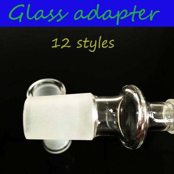 Adaptador de cachimbo de vidro de cachimbo de vidro de cachimbo de fumar moagem com 14 masculino feminino 18