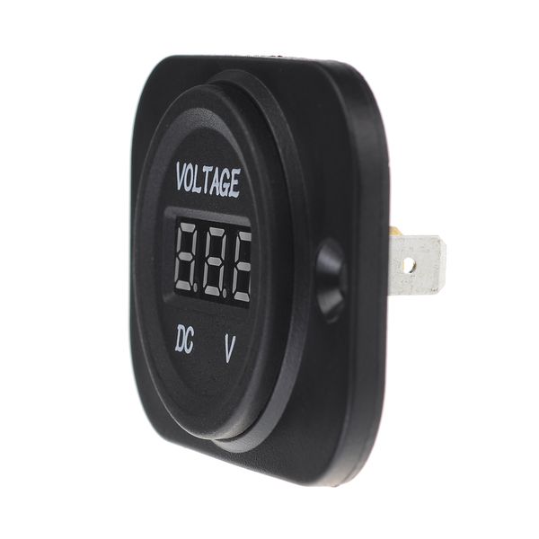 B Blesiya DC 12V 52mm 7 Color LED Measuring Range of 8-18V Car Voltmeter Meter