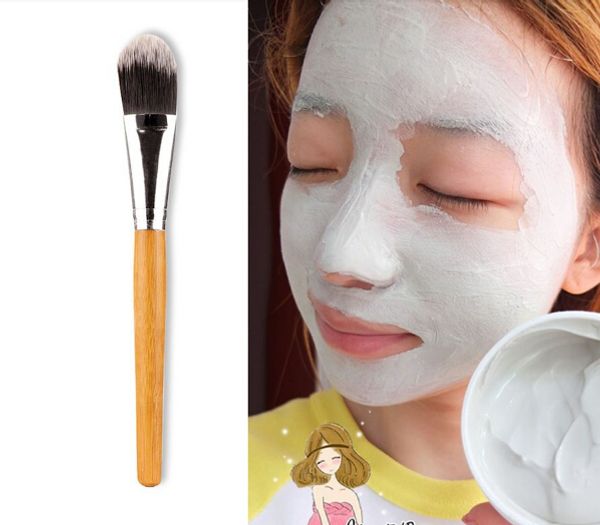 Nova mulher pincéis de maquiagem 10 pçs/lote cabo de bambu máscara facial pincel de maquiagem rosto beleza pincéis frete grátis