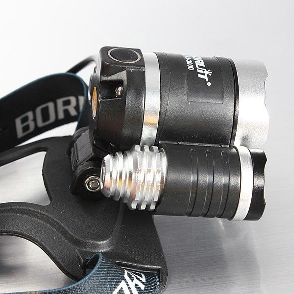 Zoomable X-M-L T6 Flashlight 15000 Lumens 4-Modes Mini USB Torch Light FR