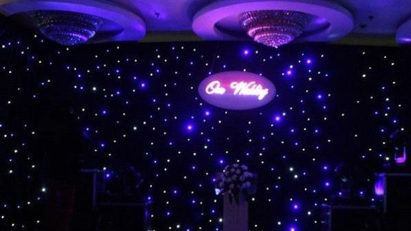 

3x6 метров led star занавес led star ткань dj эффект свадебный фон с contoller