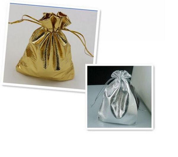 

Hot ! 100pcs Gold Or Silver Foil Organza Wedding Favor Gift Bag Pouch Jewelry Package 5x7cm / 7x9cm / 9x12cm / 11x16cm / 13x18cm