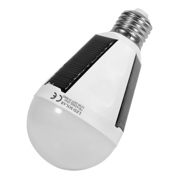 

7w hanging solar energy rechargeable emergency led light bulb daylight 6500k e27 ip65 waterproof solar panels powered night lamp