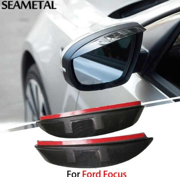 Para Ford Focus 3 4 MK3 MK4 2012 2013 2014 2015 2016 2016 Carro à prova de chuva à prova de chuva espelho espelho de sobrancelha blade escudo acessórios exteriores