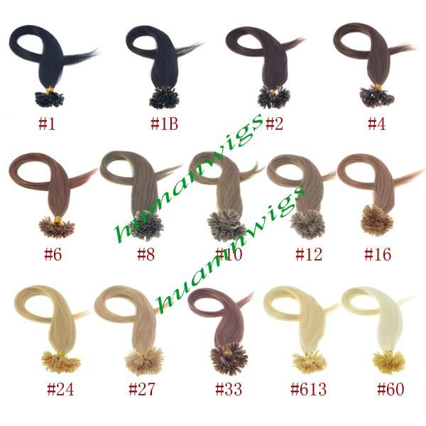 

16" до 22 " выдвижения волос подсказки Remy U,выдвижения человеческих волос 100% Remy,Керат