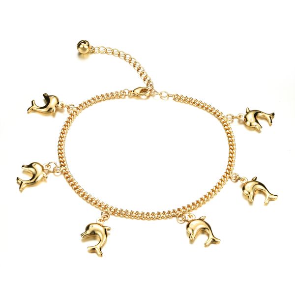 

cute fished pendant woman anklets new fashion gold color women vintage ankle jewelry bracelet 1. worldwide shipping. (except some countries, Red;blue