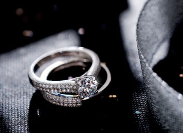 Size4-10 Incredibile Victoria Weick 925 argento sterling riempito Topazio bianco Ziconia Diamonique Wedding Engagement Bridal Band Ring set 303C