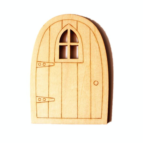 Grosshandel Elf Tur Mini Holz Fee Tur Fee Garten Miniatur