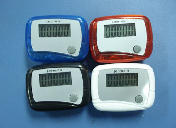 

new pocket lcd pedometer mini single function pedometer step counter lcd run step pedometer digital walking counter with package