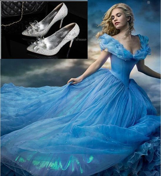 

new arrival cinderella high heels crystal wedding shoes celebrity thin heel rhinestone platform butterfly cinderella crystal shoes, Black
