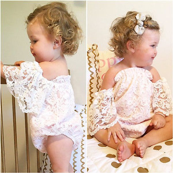

Infant Clothing Baby Rompers Summer Design Baby Girls Clothes Lace Fly Sleeve Jumpsuits Toddler Outfits Cotton Bodysuits Baby Climb Clothing