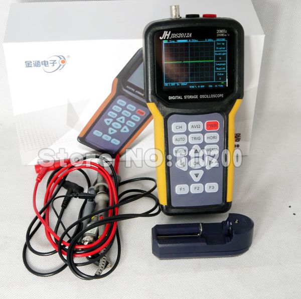 

wholesale-hipping 2 in 1 single channel handheld digital storage oscilloscope + digital multimeter english menu 3.2" lcd 20mhz