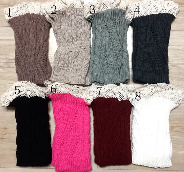 Rendas torção Knit Boot Cuff malha boot topper faux legwarmers tops de malha de pé polainas aquecedores de inicialização # 3733