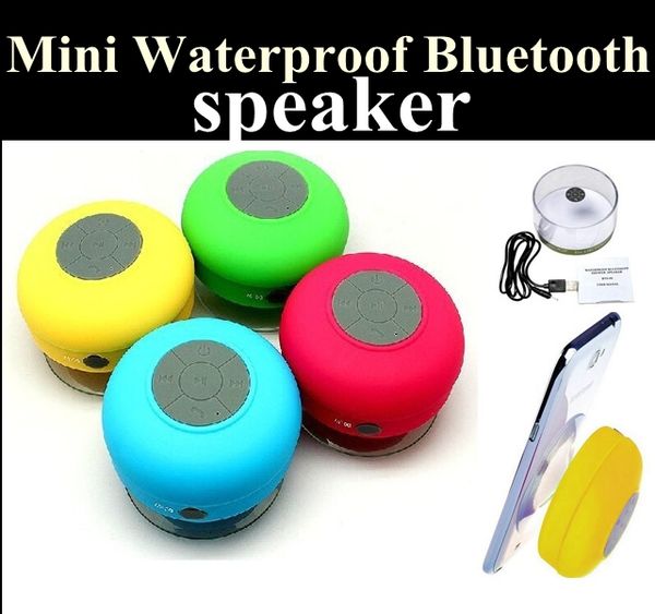 

мини водонепроницаемый пылезащитный динамик беспроводной bluetooth handsfree mic душ bts-06 присоски колонки для iphone tablet galaxy note c