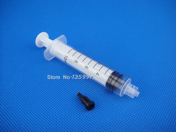

100 sets / lot dispensing syringes 10cc 10ml plastic with tip cap