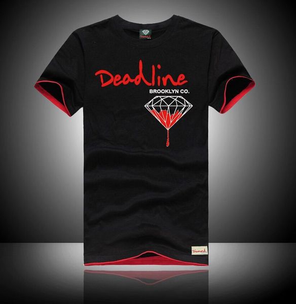 

2016 новый бренд мужчины Алмаз питания Майка мужчины хип-хоп o шеи хлопок футболка с