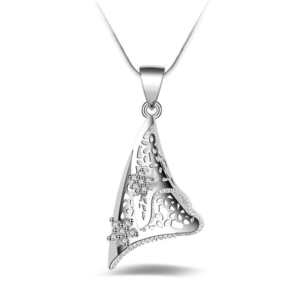 

fashion 925 silver natural amethyst with diamond 925 silver necklace valentine's day holiday gifts 1650