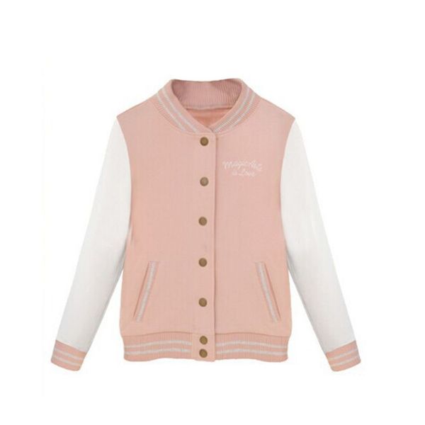

wholesale- fashion womens long sleeve slim casual baseball uniform jacket coat outerwear new 2017, Black;brown