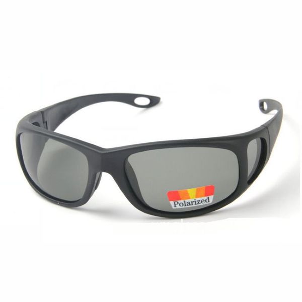 

polarized fishing mens sunglasses wrap around black frame black polarised lens driving / fish glasses eyewear outlet for men, White;black