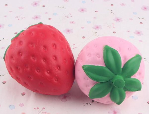 

Squishy 11.5cm Strawberry Squishy Jumbo Simulation Fruit Kawaii Artificial Slow Rising Squishies Queeze Toys Bag Phone Charm Big Size