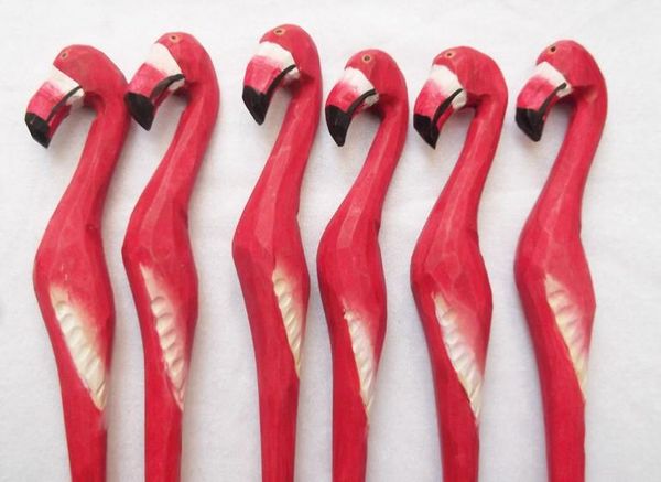 

50pcs/lot wood birds animal carving creative ball point pen shape carving wood pens wood handmade sculpture student's gifts ing, Blue;orange