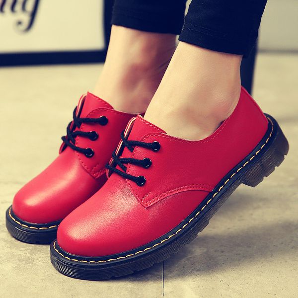 

wholesale- doc martins women low shoes female women's oxfords social shoes formal make female shoe ys x54, Black